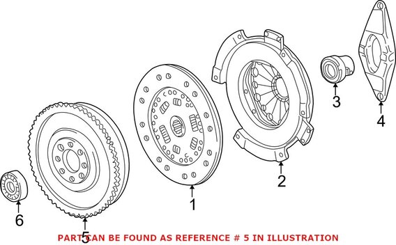 Genuine BMW 21211223550 - Clutch Flywheel