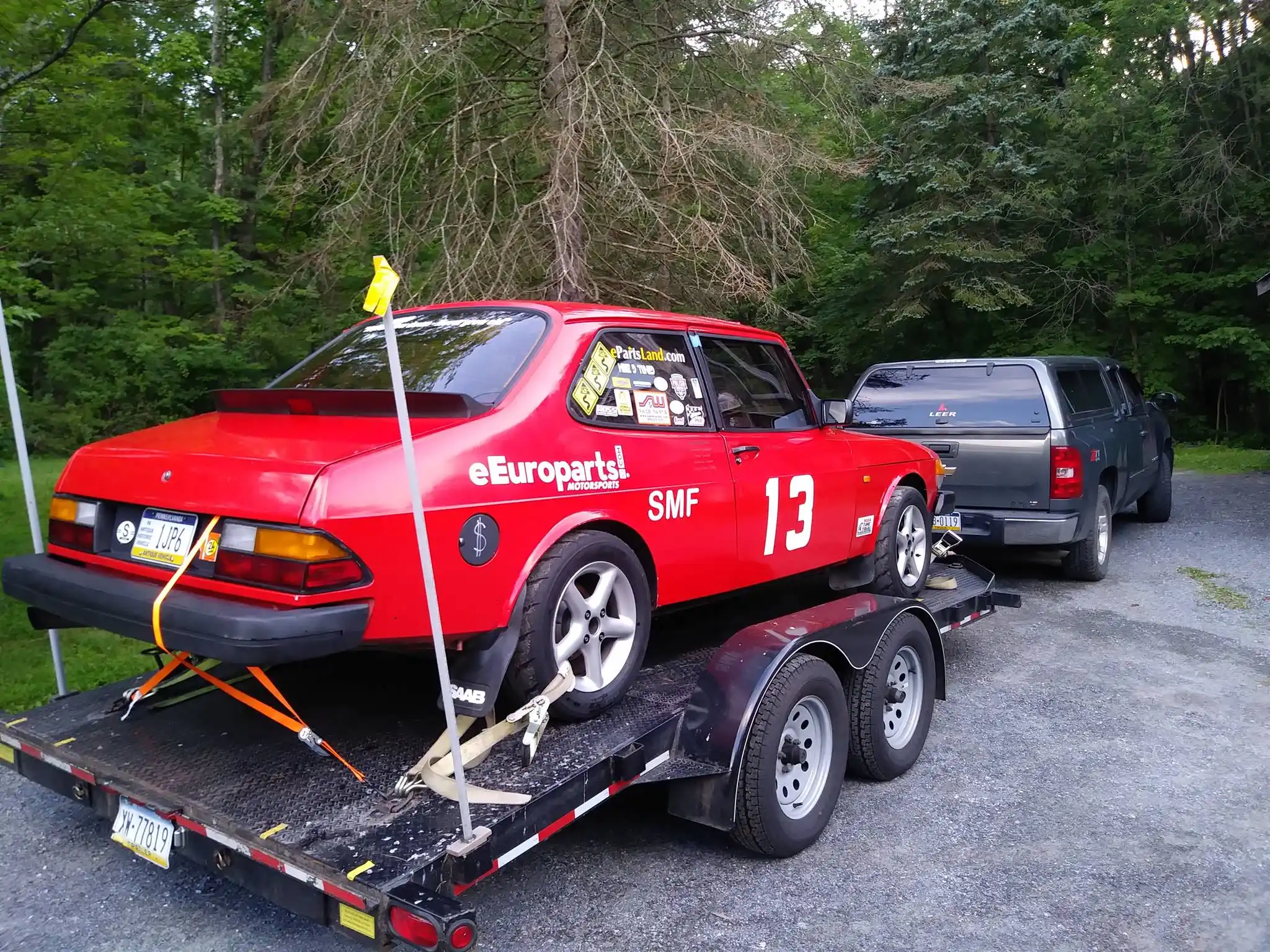 Saab 900 hill climb race car