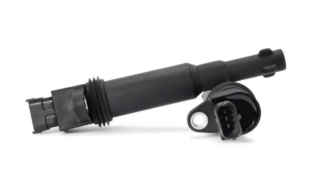 ignition coil on white background