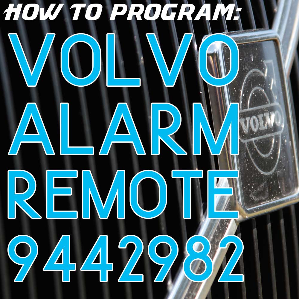 Volvo Key Fob Programming For Volvo 850 960 S90 And V90 EEuroparts